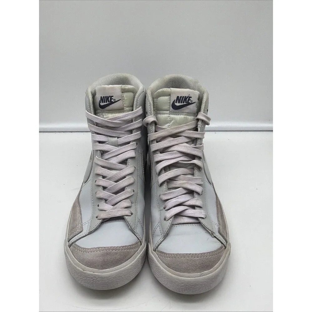 Men's Nike Blazer Mid '77 (GS) Pure Platinum Metallic Silver Sz 6.5Y DA4086-010